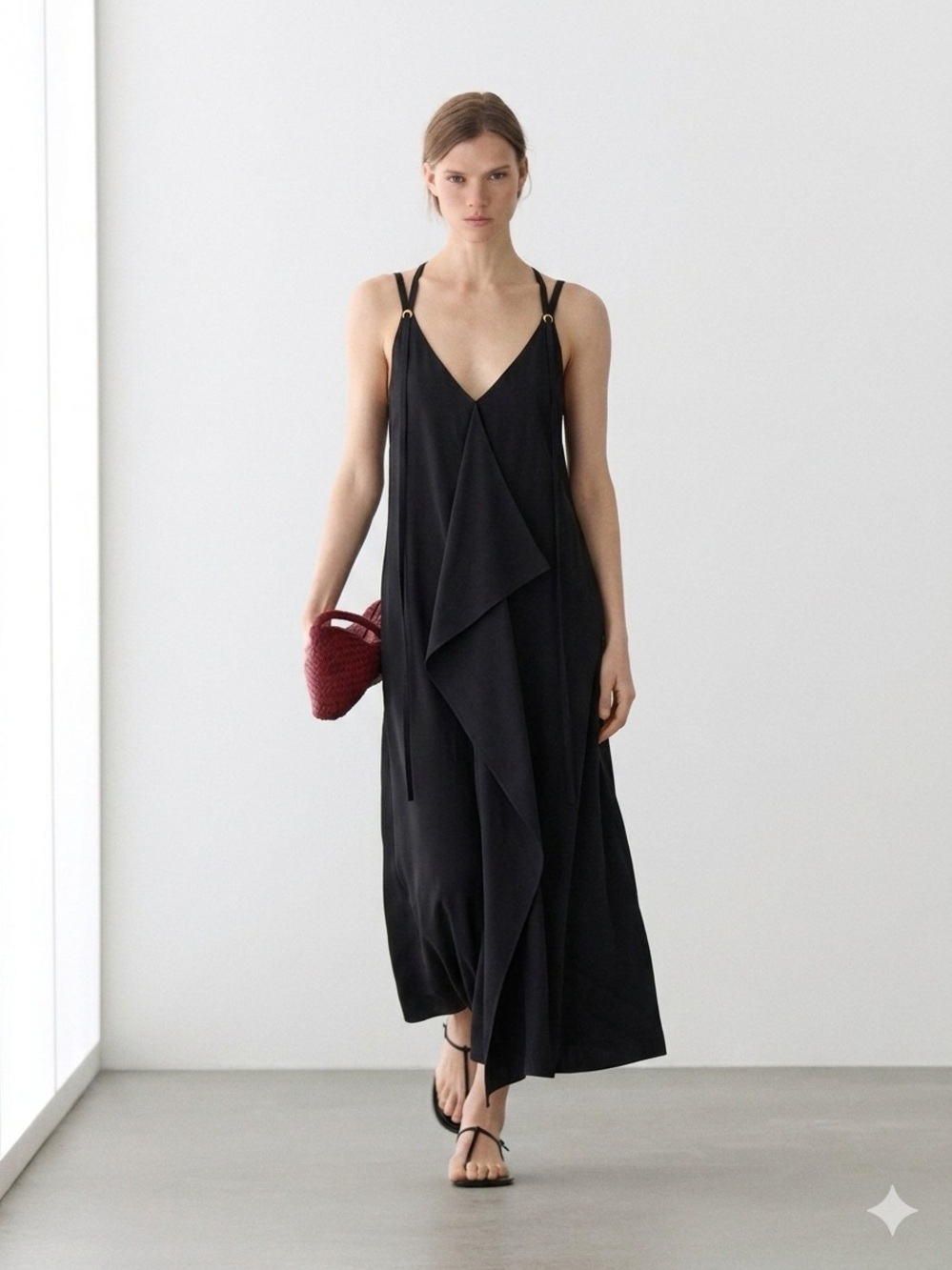 Massimo Dutti NWT Midi Slip Dress Size 4